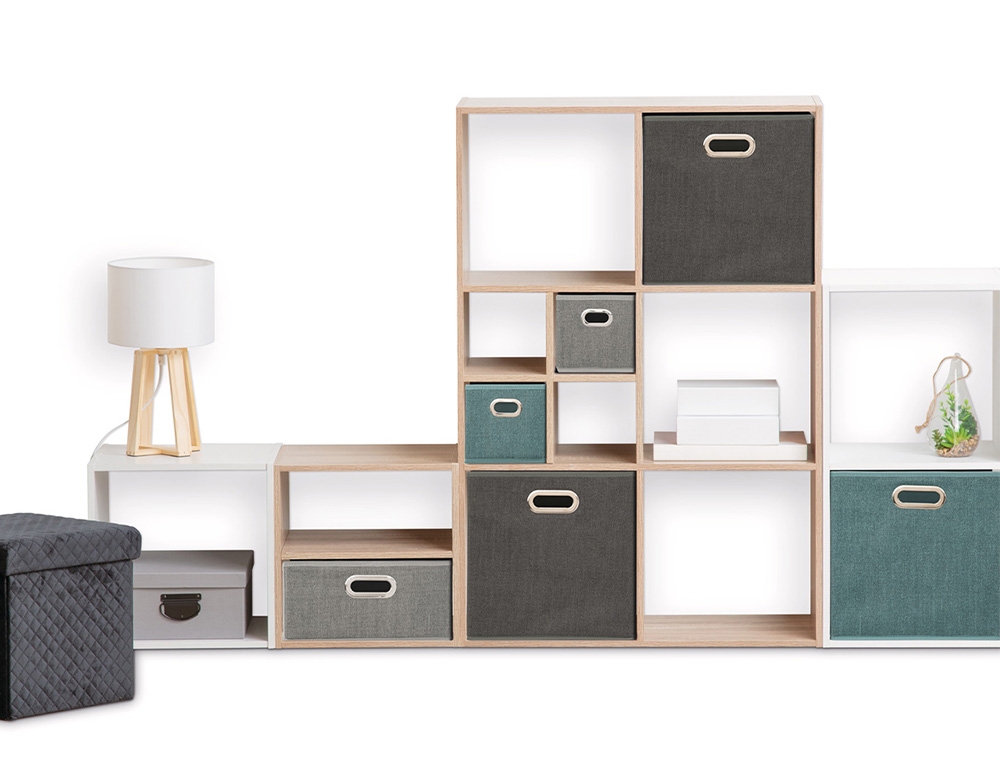 Ραφιέρες & Αποθηκευτικά Κουτιά Storage Box 31X31 Petrol Linen 138885N