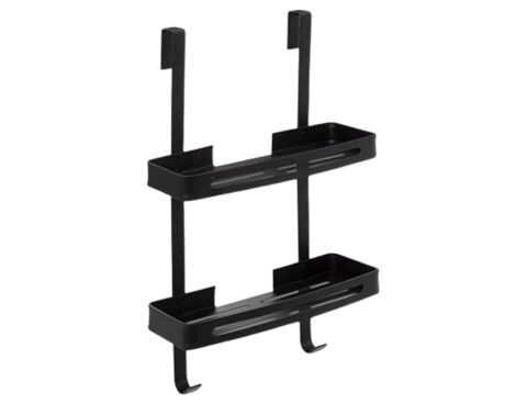 Ραφιέρες Ντουζ 2Lvl Black Alu Servitor 200120