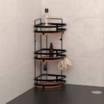 Ραφιέρες Ντουζ 3Lvl Angle Shelf Blackacia
