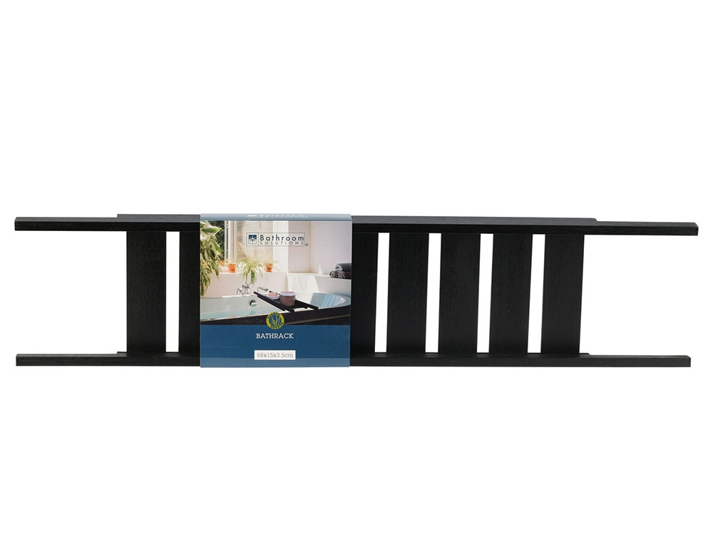 Ραφιέρες Ντουζ Bath Rack Bamboo 68X15Cm Black 529003410