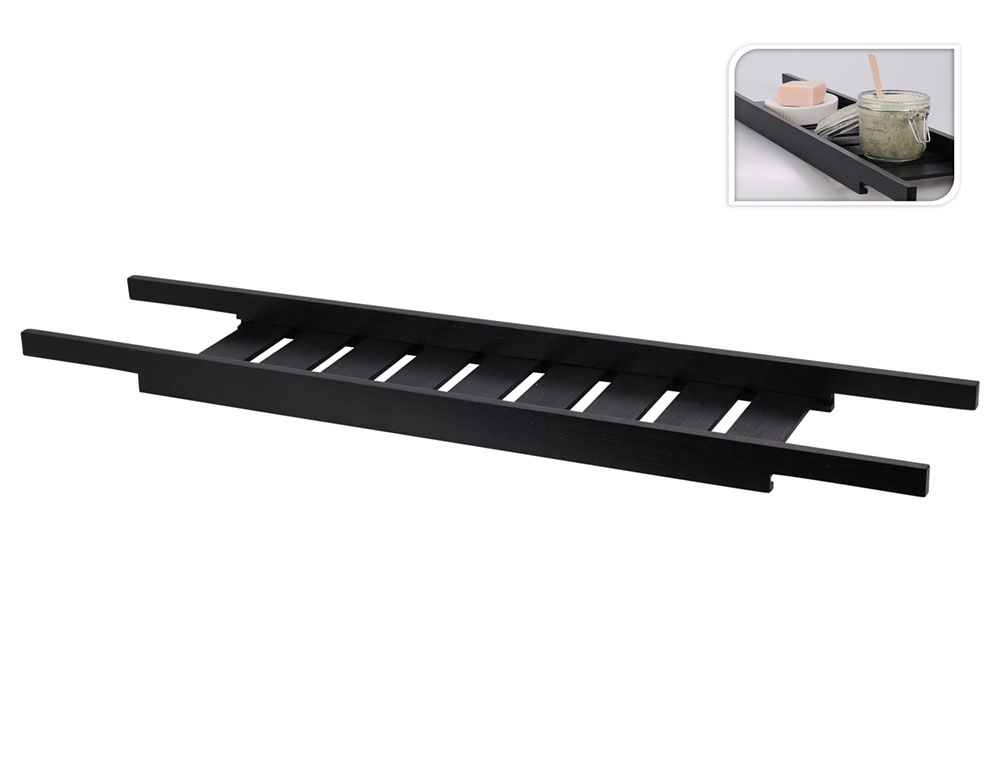 Ραφιέρες Ντουζ Bath Rack Bamboo 68X15Cm Black 529003410
