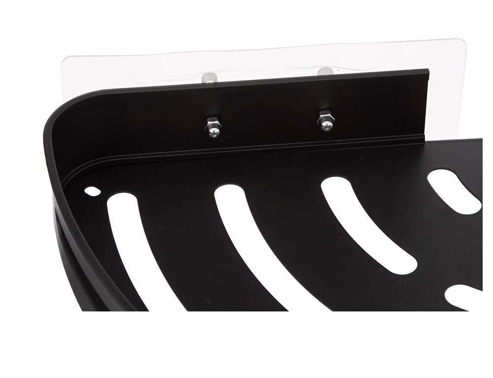 Ραφιέρες Ντουζ Black Alu Angle Shelf Sticker 200119
