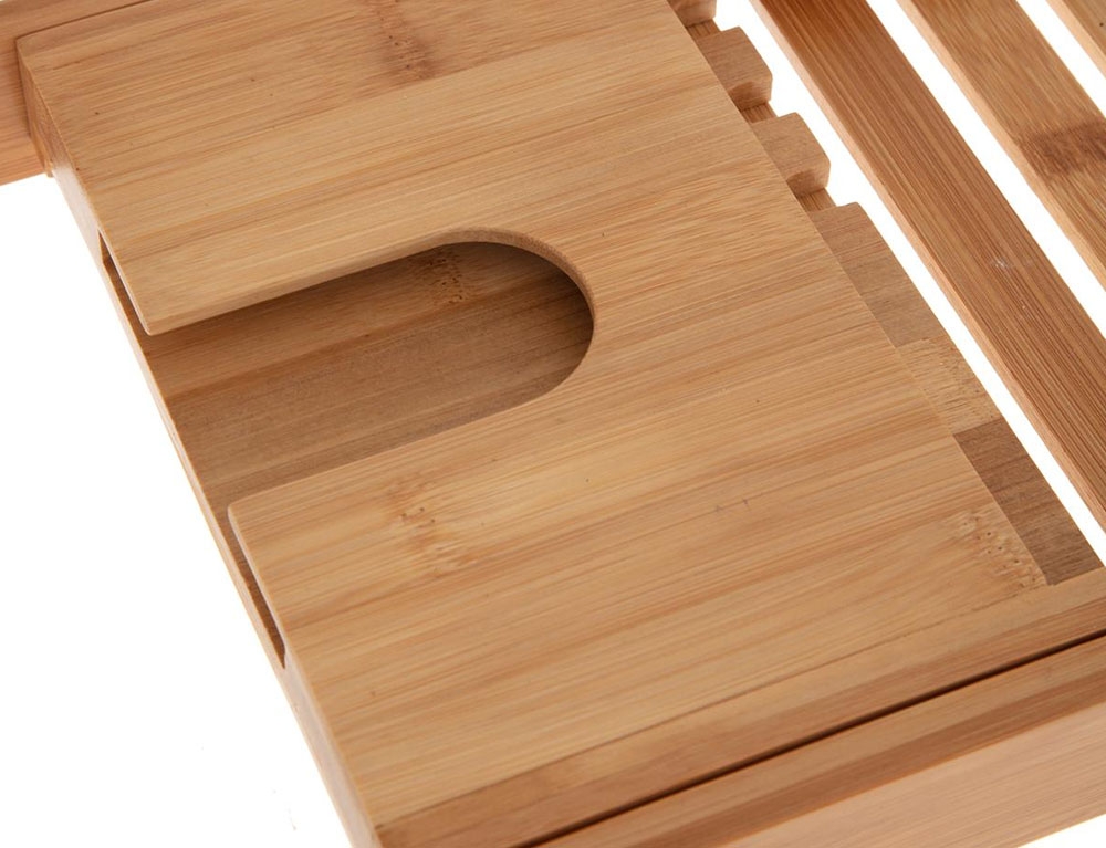 Ραφιέρες Ντουζ Extensible Bath Plate Bambou Five 160912
