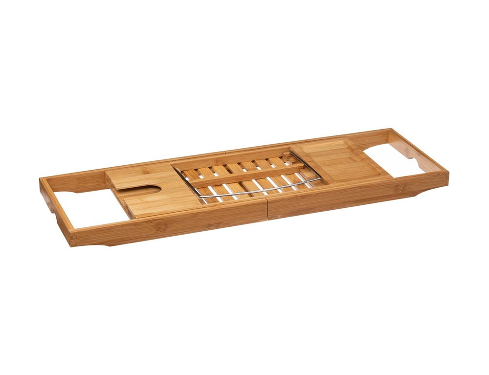 Ραφιέρες Ντουζ Extensible Bath Plate Bambou Five 160912