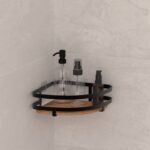 Ραφιέρες Ντουζ Sticker Angle Blackacia Shelf