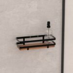 Ραφιέρες Ντουζ Sticker Rect Blackacia Shelf