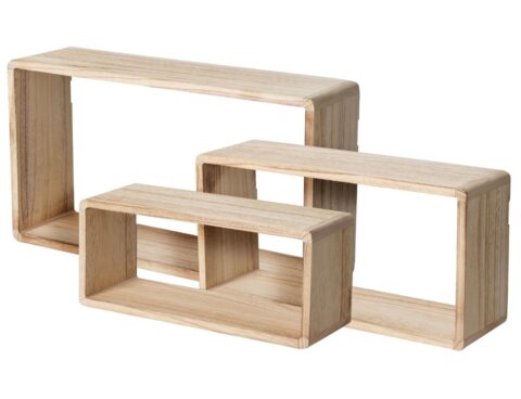 Ραφιέρες/Ράφια Τοίχου Display Rack Wood Set 3Pcs Mb5000140