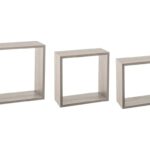Ραφιέρες/Ράφια Τοίχου Wall Shelf Cube Oak Grey L X3 138957D