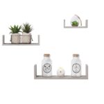 Ραφιέρες/Ράφια Τοίχου Wall Shelf Edge Oak Grey X3 138955D