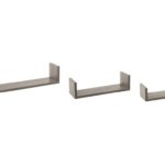 Ραφιέρες/Ράφια Τοίχου Wall Shelf Edge Oak Grey X3 138955D