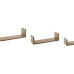 Ραφιέρες/Ράφια Τοίχου Wall Shelf Edge Oak Natx3 138955C