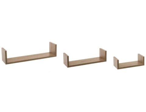 Ραφιέρες/Ράφια Τοίχου Wall Shelf Edge Oak Natx3 138955C