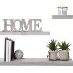 Ραφιέρες/Ράφια Τοίχου Wall Shelf Oak 60Cm Grey 138953D