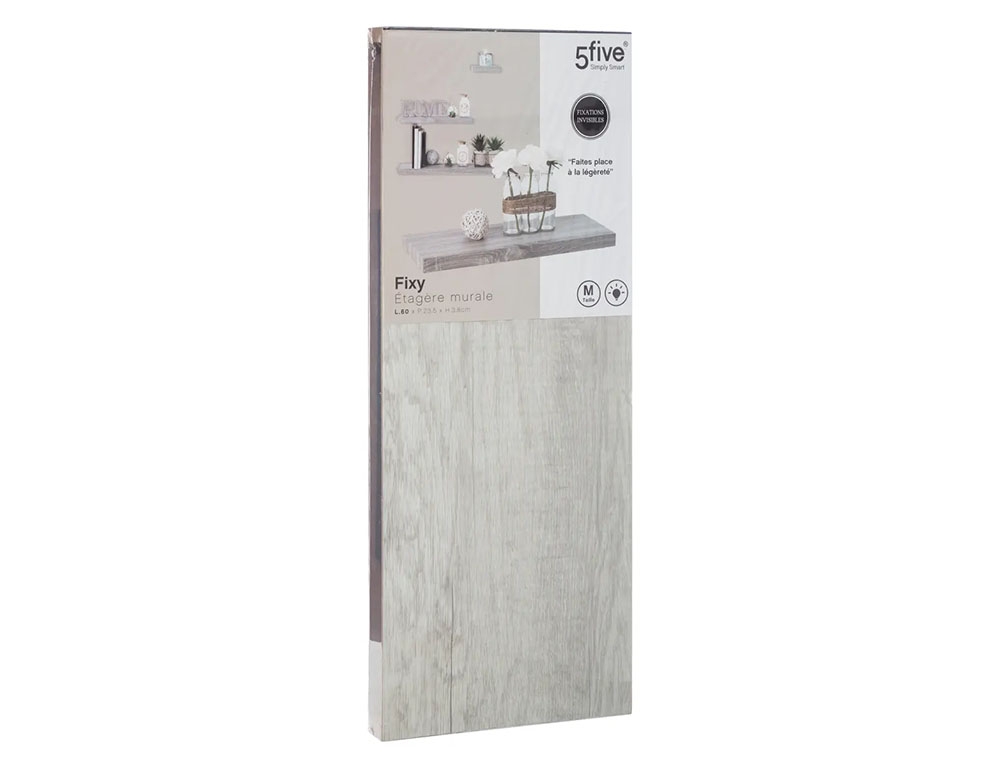 Ραφιέρες/Ράφια Τοίχου Wall Shelf Oak 60Cm Grey 138953D