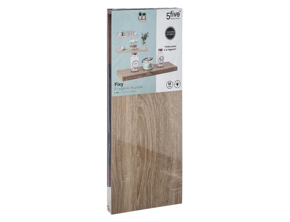 Ραφιέρες/Ράφια Τοίχου Wall Shelf Oak 60Cm Nat 138953C