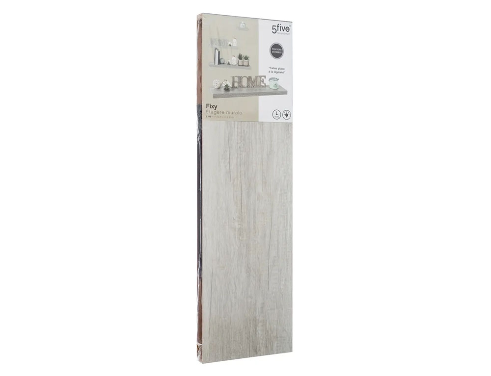 Ραφιέρες/Ράφια Τοίχου Wall Shelf Oak 80Cm Grey 138954D