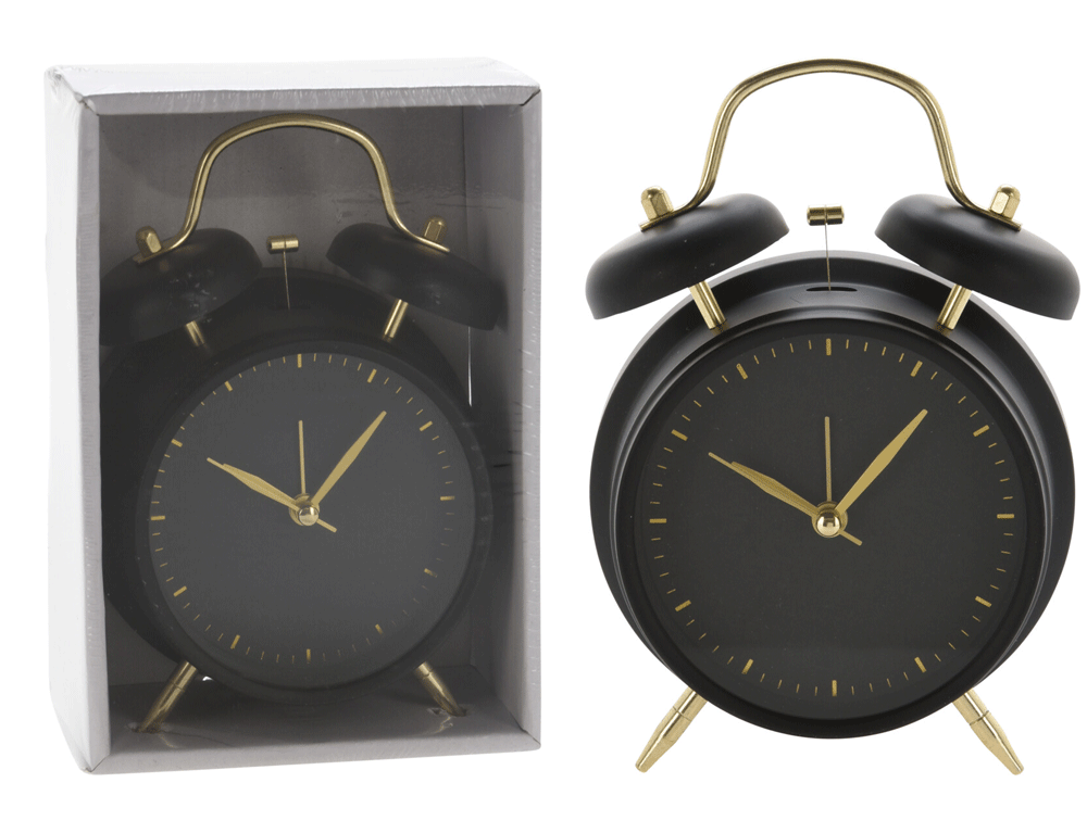 ΡΟΛΌΓΙΑ ΕΣΩΤΕΡΙΚΟΎ ΧΏΡΟΥ ALARM CLOCK ROUND BK/GD C37568630
