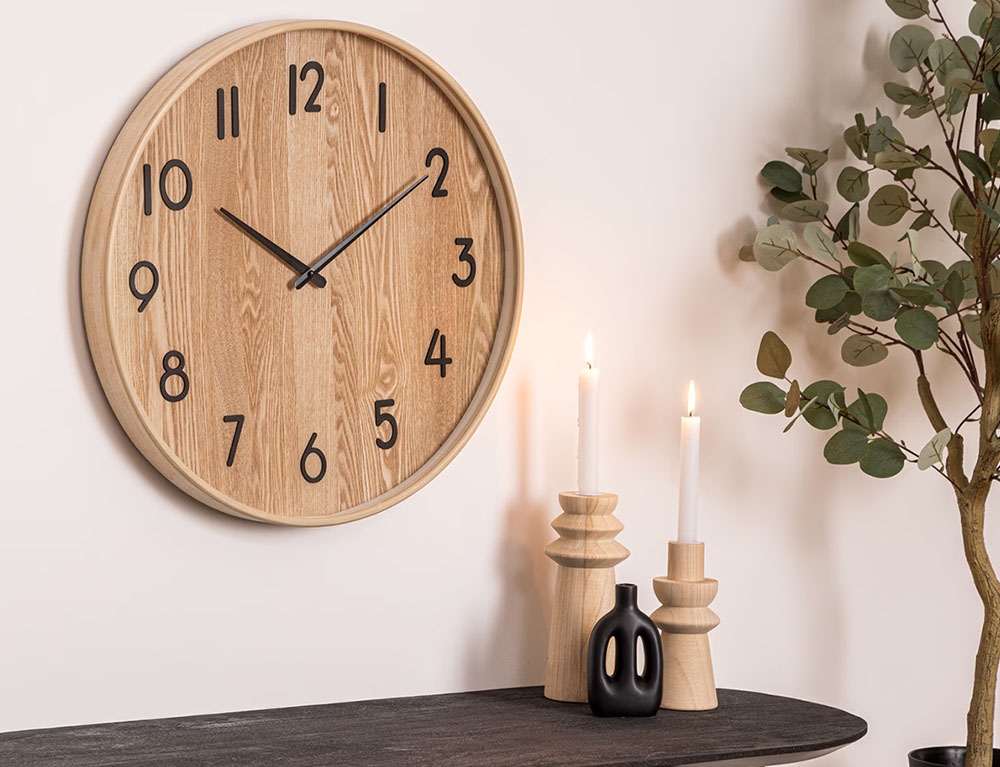Ρολόγια Εσωτερικού Χώρου Clock Wood Ivana D55 Atmosphera 203519