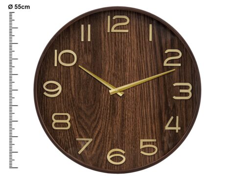 Ρολόγια Εσωτερικού Χώρου Wood Clock Ivana Brown D55 Atmosphera 203519A