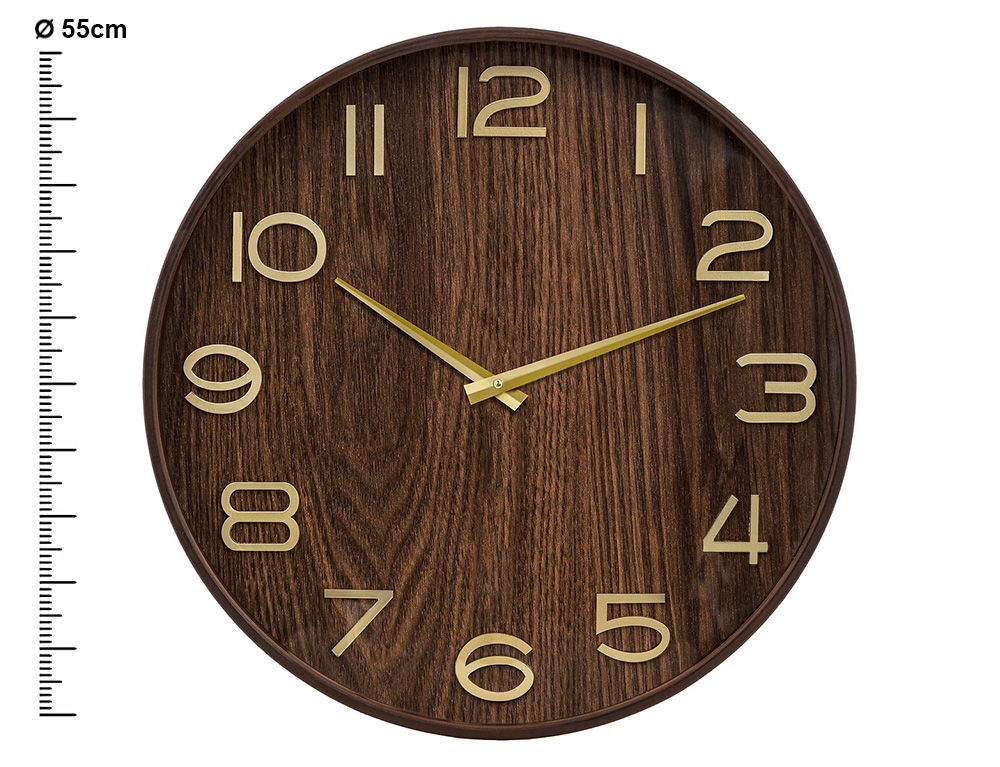 Ρολόγια Εσωτερικού Χώρου Wood Clock Ivana Brown D55 Atmosphera 203519A