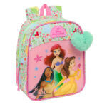 Σχολική Τσάντα Disney Princess Bloom Πράσινο Ροζ 22 x 27 x 10 cm