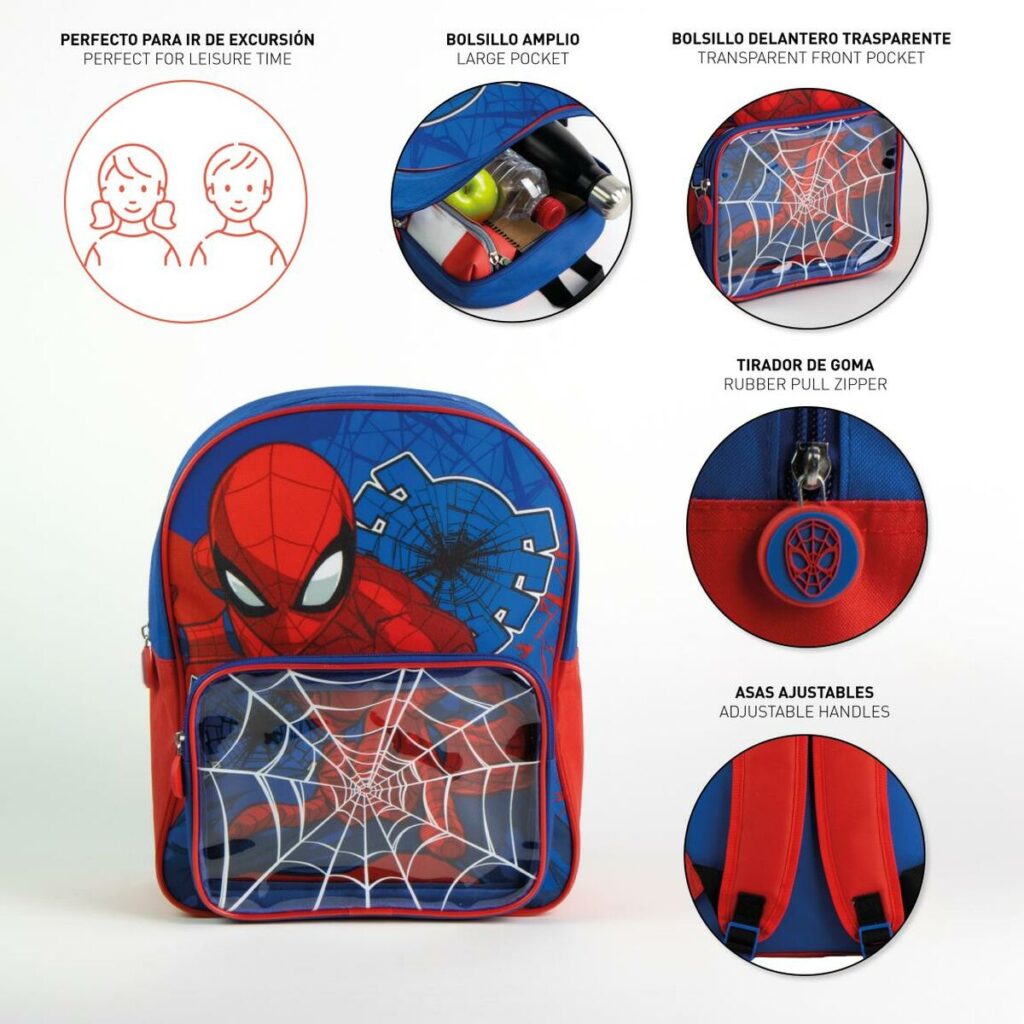Σχολική Τσάντα Spider-Man Σκούρο μπλε 25 x 31 x 14 cm