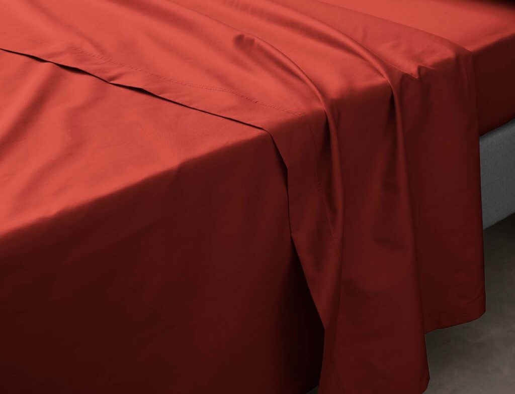 Σεντόνι Percaline  Douceur D'intérieur - 240X300Cm - Κόκκινο