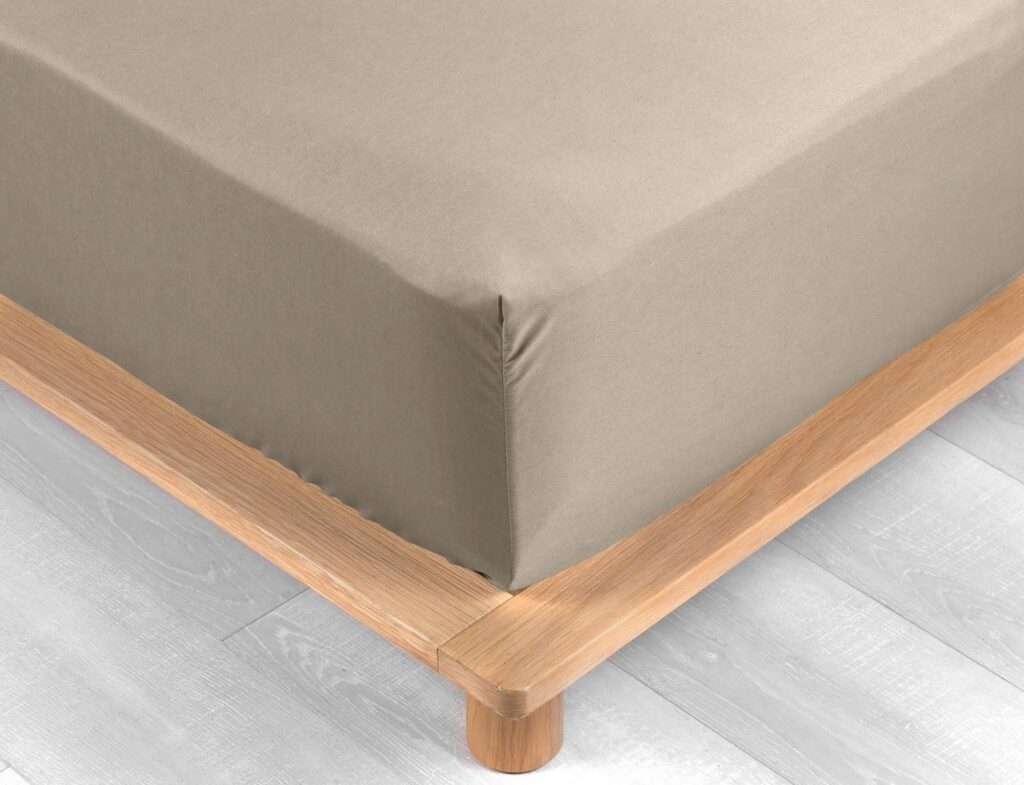 Σεντόνι Percaline  Douceur D'intérieur - Λάστιχο - 160X200Cm - Μπεζ