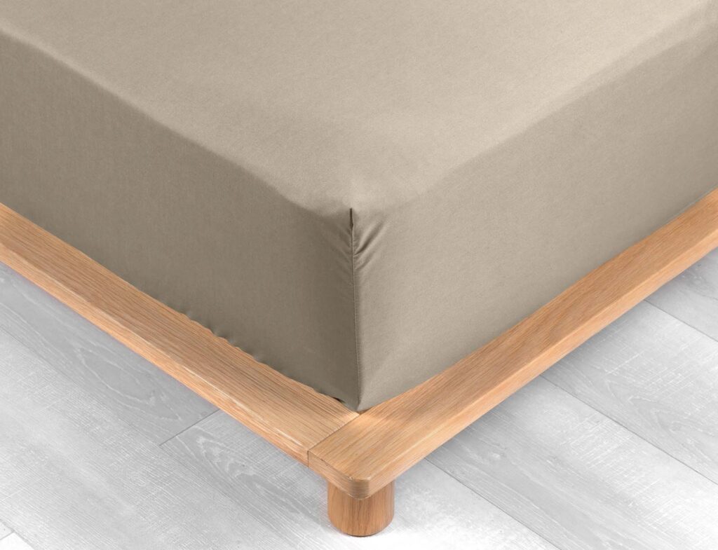 Σεντόνι Percaline  Douceur D'intérieur - Λάστιχο - 90X190Cm - Μπεζ