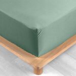 Σεντόνι Percaline  Douceur D'intérieur - Λάστιχο - 90X190Cm - Πράσινο