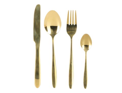 Σετ Χρυσά Μαχαιροπίρουνα Excellent Houseware - 24Τμχ