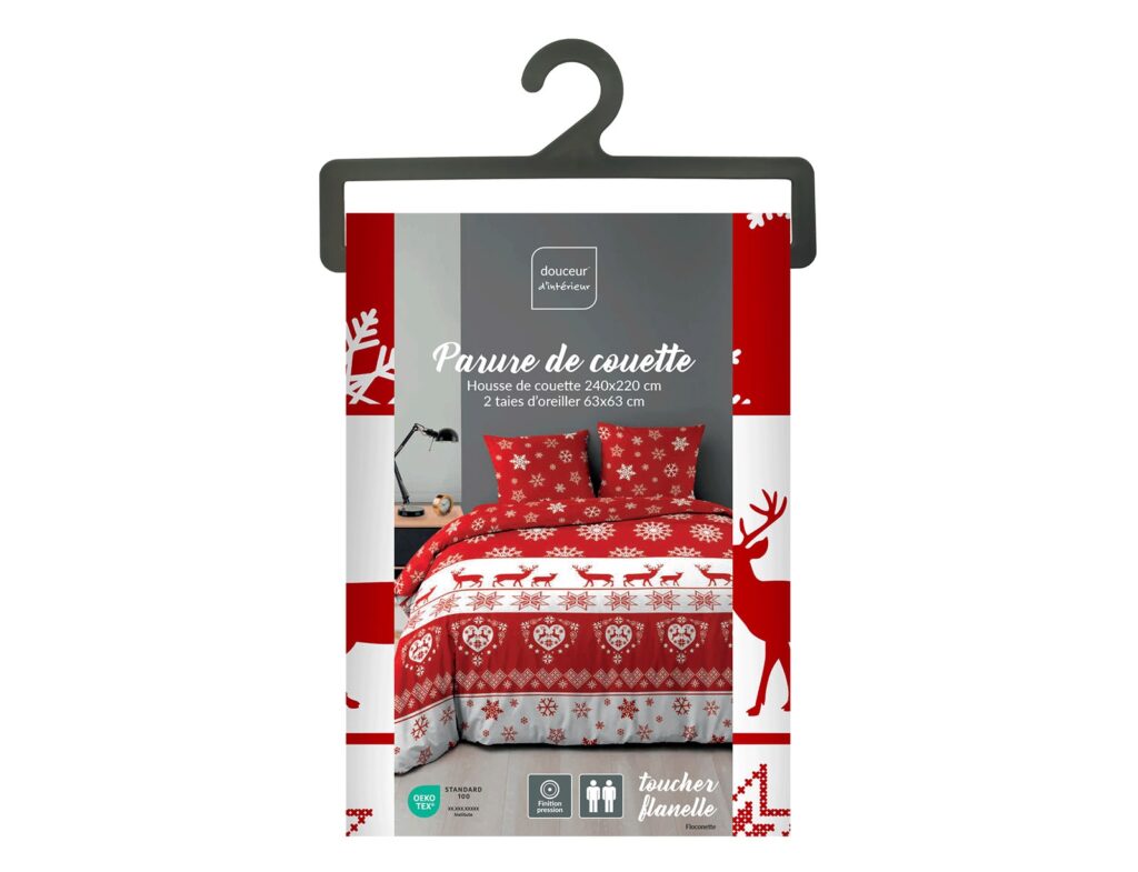 Σετ Παπλωματοθήκη-Μαξιλαροθήκη Douceur D'intérieur - 220X240Cm - 3 Τμχ