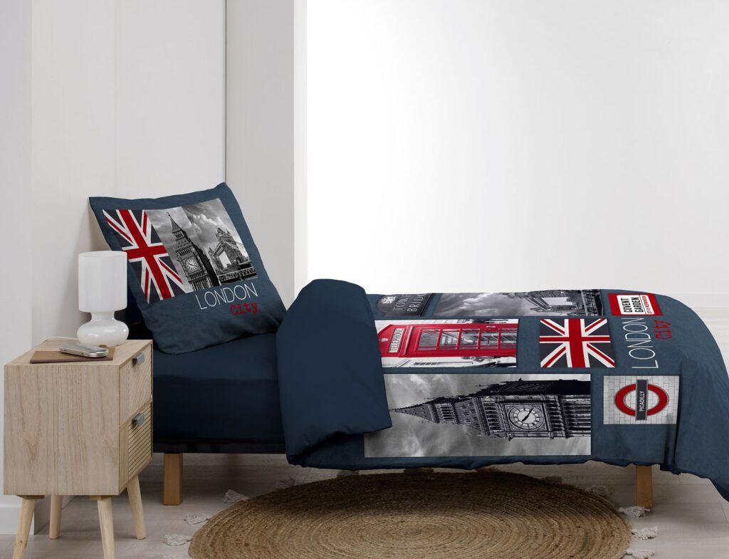 Σετ Παπλωματοθήκη-Μαξιλαροθήκη Douceur D'intérieur City London - 140X200Cm - 2 Τμχ