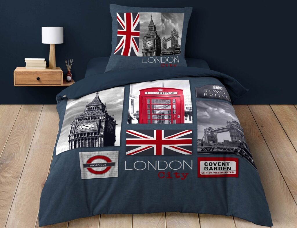 Σετ Παπλωματοθήκη-Μαξιλαροθήκη Douceur D'intérieur City London - 140X200Cm - 2 Τμχ