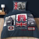 Σετ Παπλωματοθήκη-Μαξιλαροθήκη Douceur D'intérieur City London - 140X200Cm - 2 Τμχ