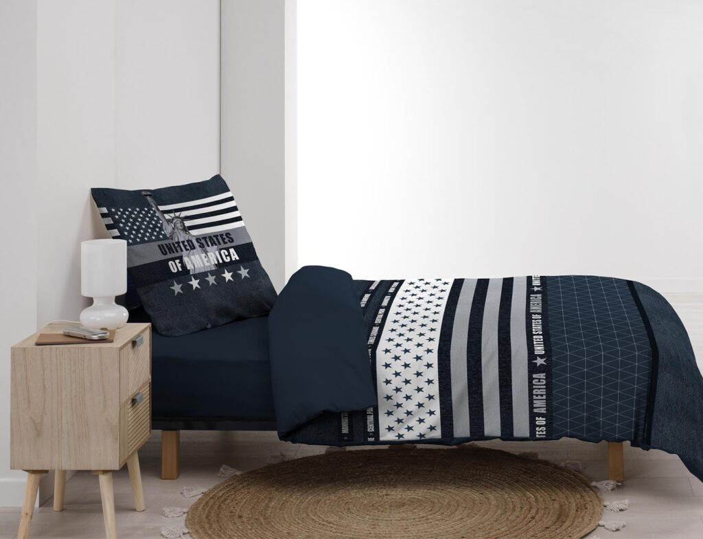 Σετ Παπλωματοθήκη-Μαξιλαροθήκη Douceur D'intérieur States - 140X200Cm - 2 Τμχ
