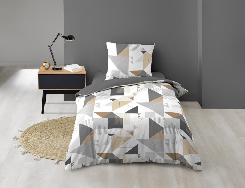 Σετ Παπλωματοθήκη-Μαξιλαροθήκη Douceur D'intérieur Trigone - 140X200Cm - 2 Τμχ