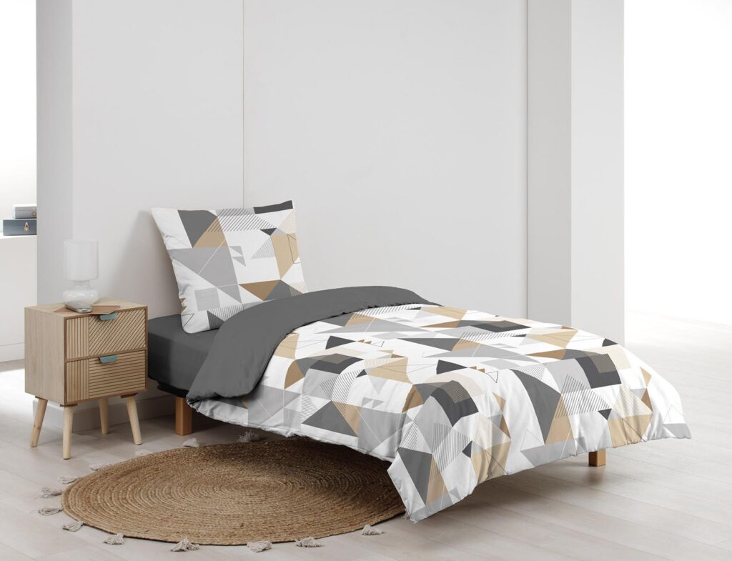 Σετ Παπλωματοθήκη-Μαξιλαροθήκη Douceur D'intérieur Trigone - 140X200Cm - 2 Τμχ