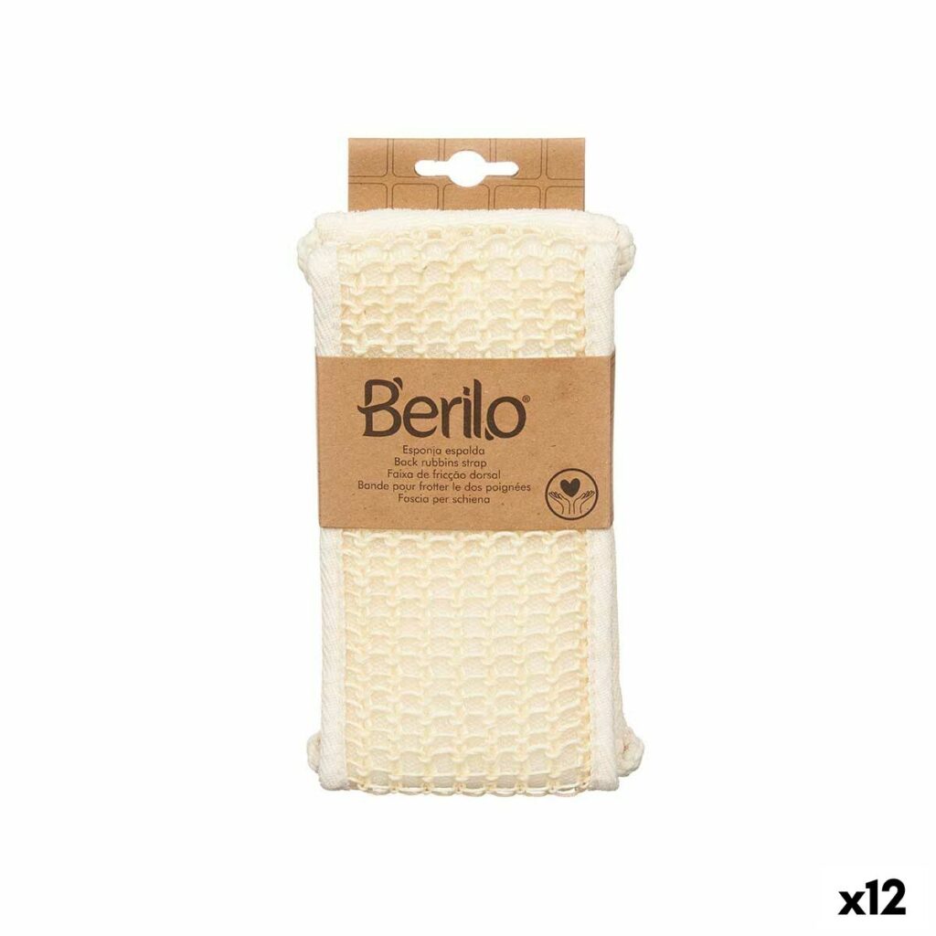 Σφουγγάρι Για Μασάζ Berilo B7083-16 Λευκό (12 Μονάδες)