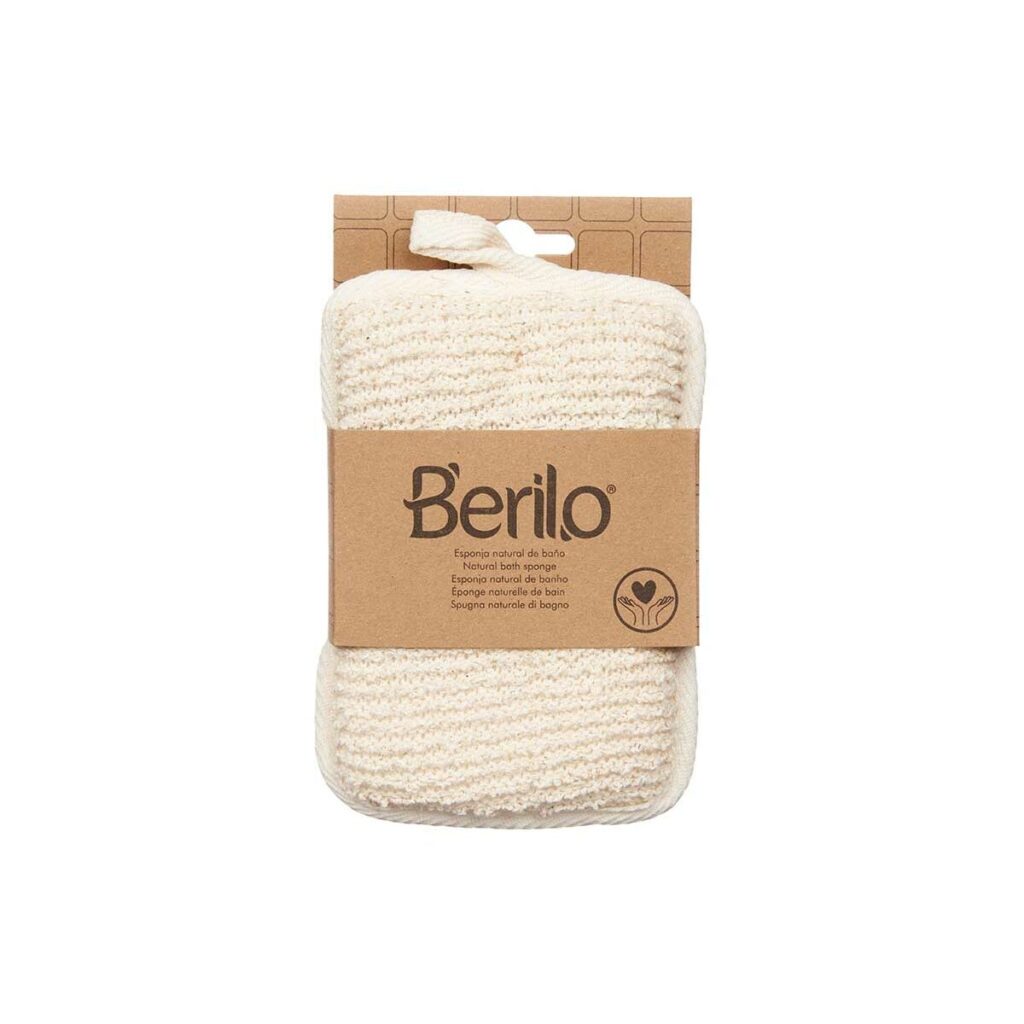 Σφουγγάρι Σώματος Berilo B7081-6 Λευκό Μπεζ 11 x 16,5 x 2 cm (12 Μονάδες)