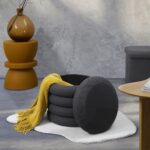 Σκαμπό-Μπαούλο Atom Home Deco Factory - 37X42Cm - Γκρι