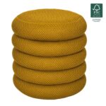 Σκαμπό-Μπαούλο Atom Home Deco Factory - 37X42Cm - Κίτρινο