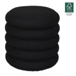 Σκαμπό-Μπαούλο Atom Home Deco Factory - 37X42Cm - Μαύρο