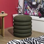 Σκαμπό-Μπαούλο Atom Home Deco Factory - 37X42Cm - Πράσινο