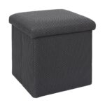 Σκαμπό-Μπαούλο Atom Home Deco Factory - 38X38X38Cm - Γκρι