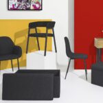 Σκαμπό-Μπαούλο Atom Home Deco Factory - 38X38X38Cm - Μαύρο