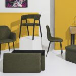 Σκαμπό-Μπαούλο Atom Home Deco Factory - 38X38X38Cm - Πράσινο
