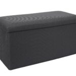 Σκαμπό-Μπαούλο Atom Home Deco Factory - 76X38X38Cm - Γκρι