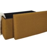 Σκαμπό-Μπαούλο Atom Home Deco Factory - 76X38X38Cm - Κίτρινο