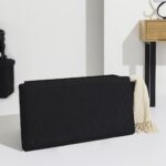 Σκαμπό-Μπαούλο Atom Home Deco Factory - 76X38X38Cm - Μαύρο